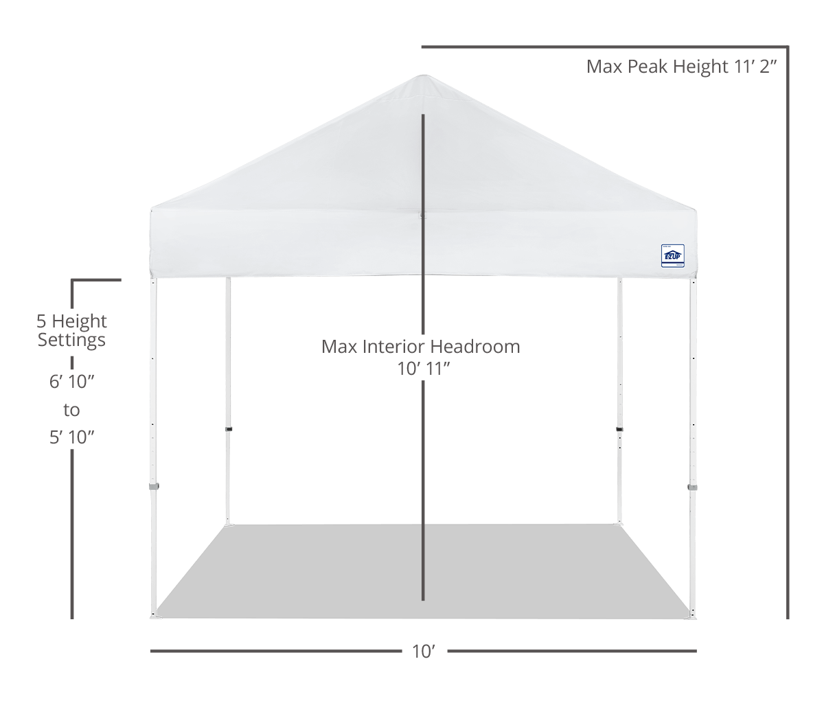 Custom Eclipse® MAX 10' x 10' Canopy