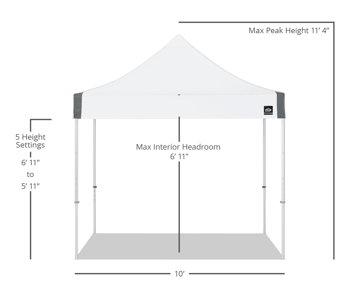 Endeavor® Duralon® X20 10' x 10' Waterproof Canopy