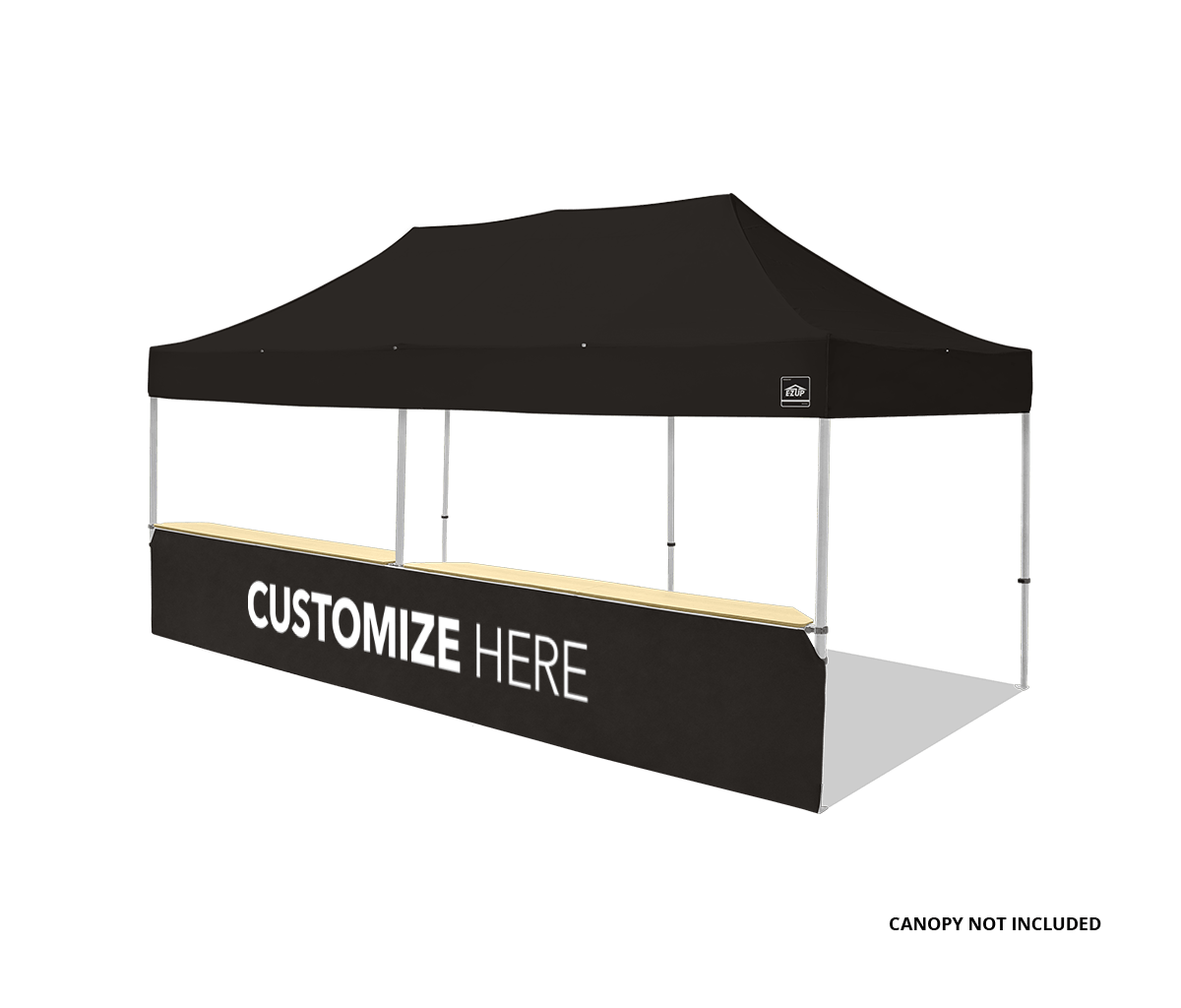 Canopy Counter/Bar Top 42" - Square Leg 20' Black