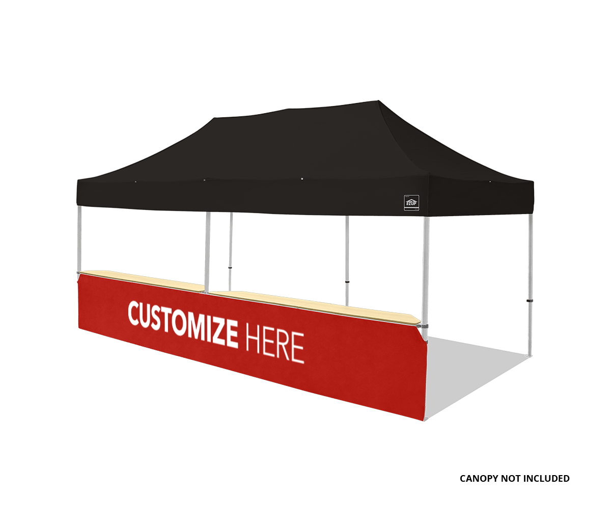Canopy Counter/Bar Top 42" - Square Leg 20' Red