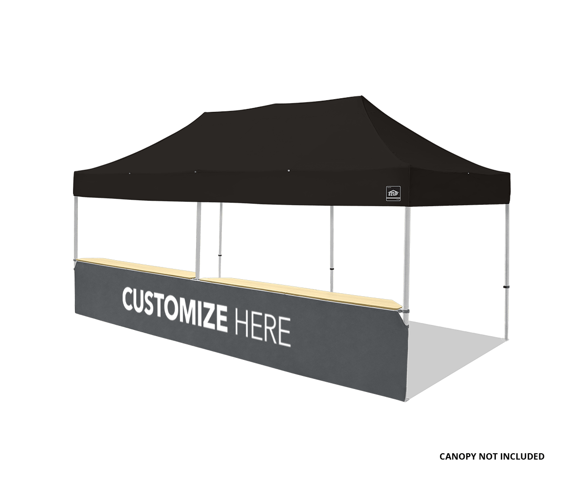 Canopy Counter/Bar Top 42" - Square Leg 20' Steel Gray