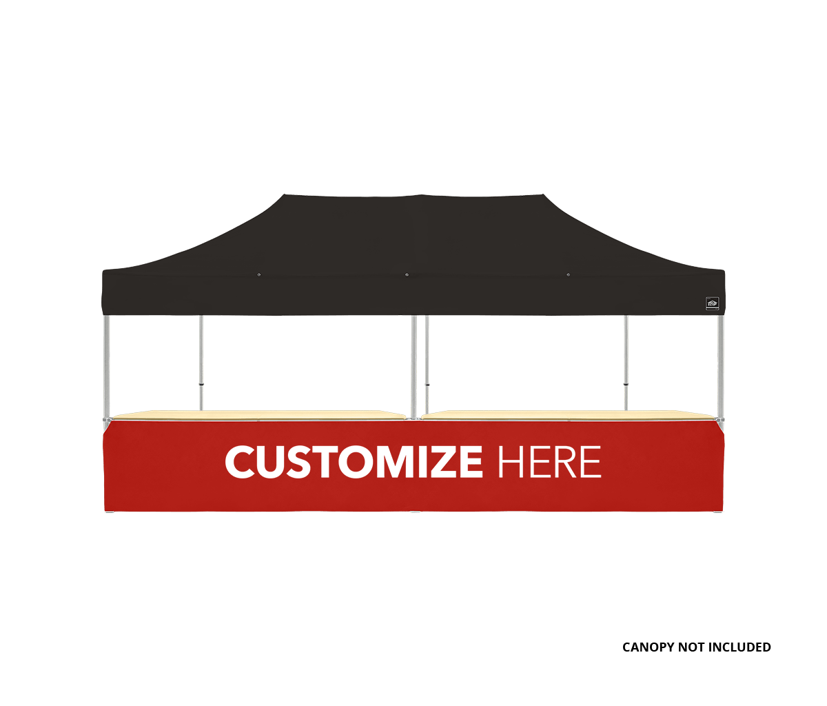 Canopy Counter/Bar Top 42" - Square Leg 20' Red