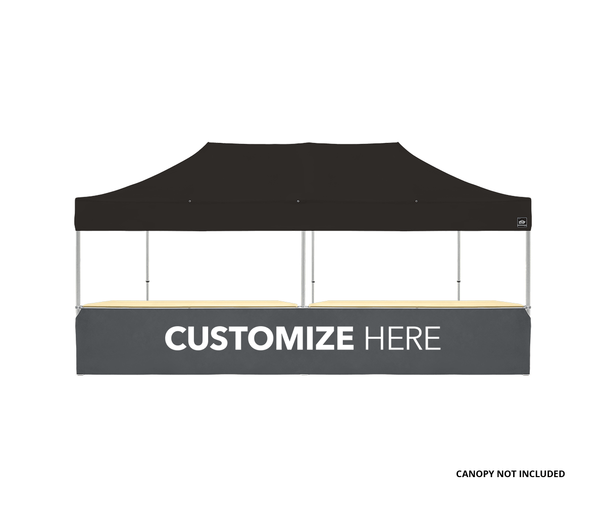 Canopy Counter/Bar Top 42" - Square Leg 20' Steel Gray