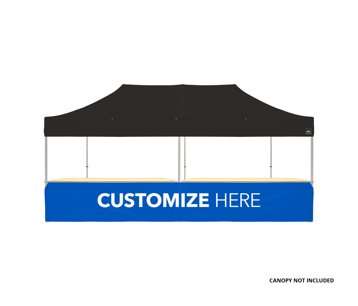 Custom Canopy Counter/Bar Top 20 ft Vinyl Royal Blue