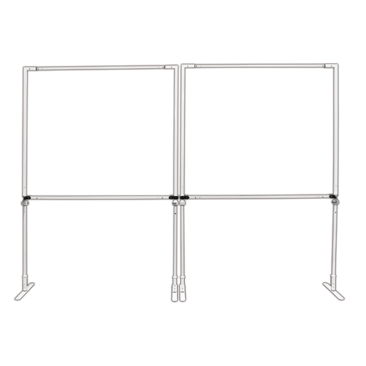 Free Standing, 10' Sidewall HW, White