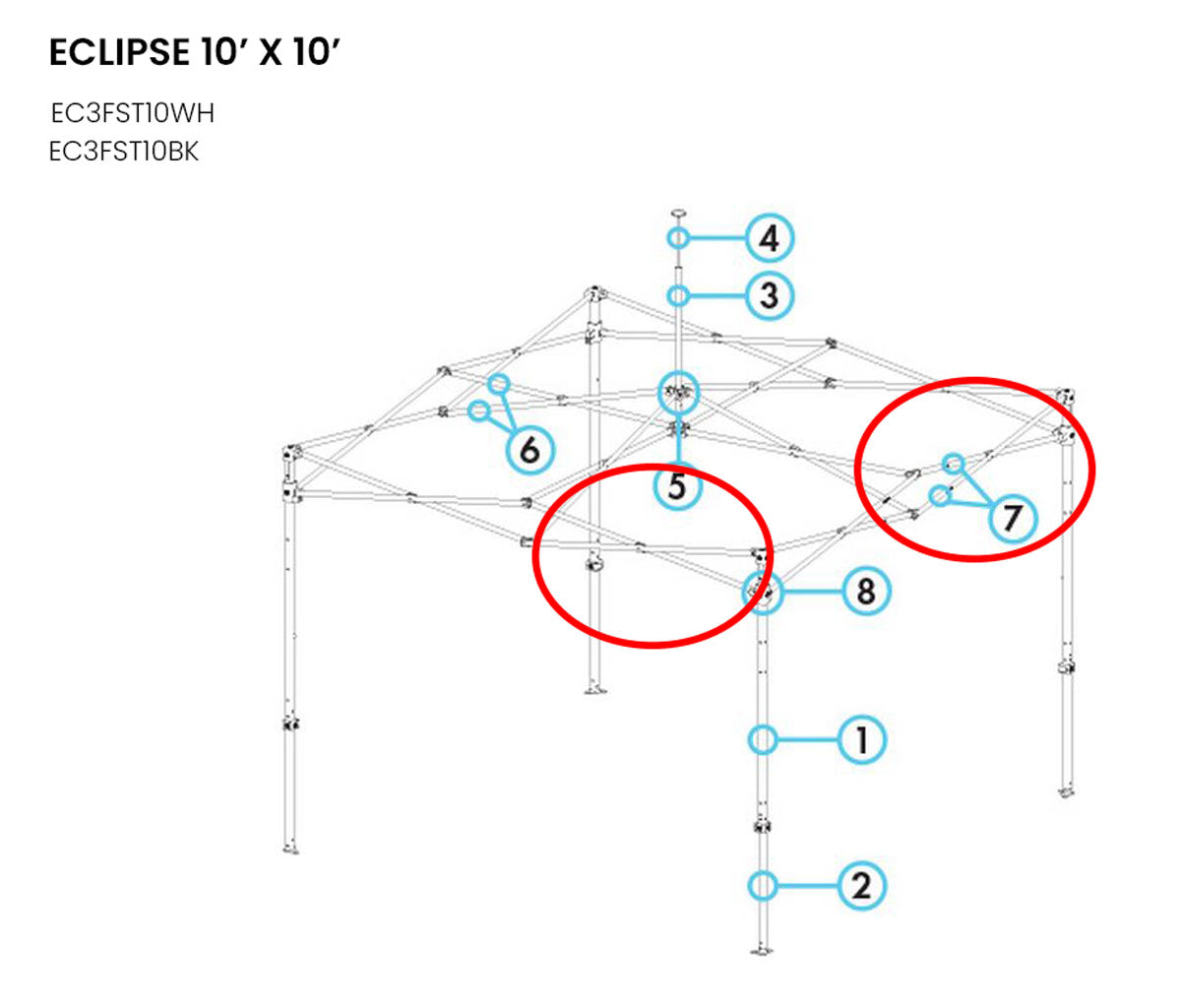 Eclipse™ Replacement Outer Truss 59"