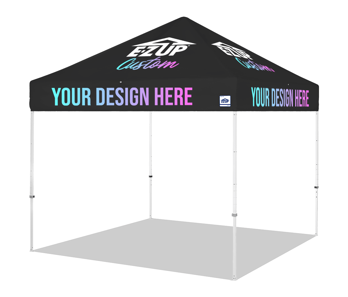 Custom Eclipse® MAX 10x10 heavy-duty canopy with StormRod™ supports