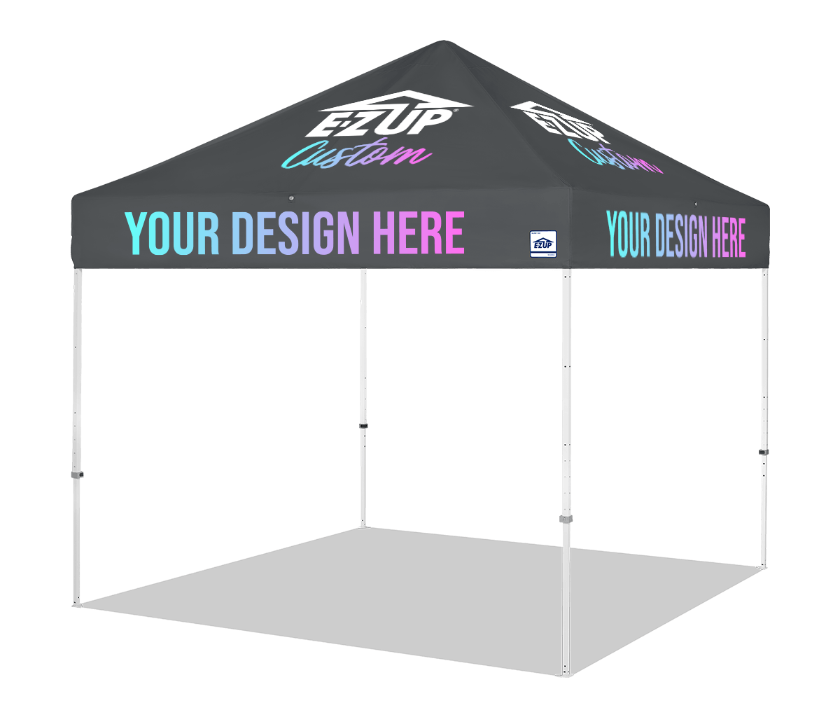 Custom Eclipse® MAX 10x10 heavy-duty canopy with StormRod™ supports