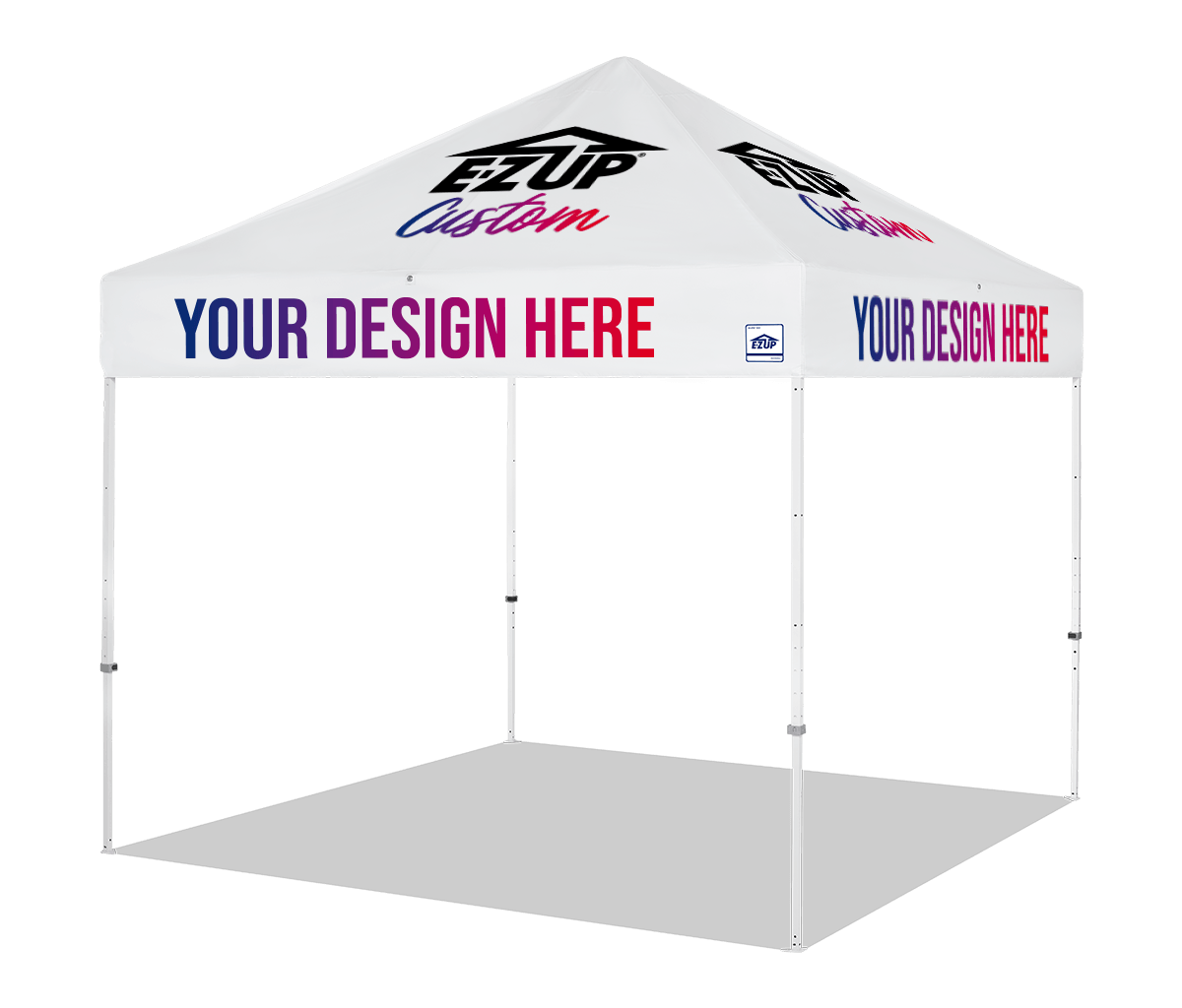 Custom Eclipse® MAX 10x10 heavy-duty canopy with StormRod™ supports