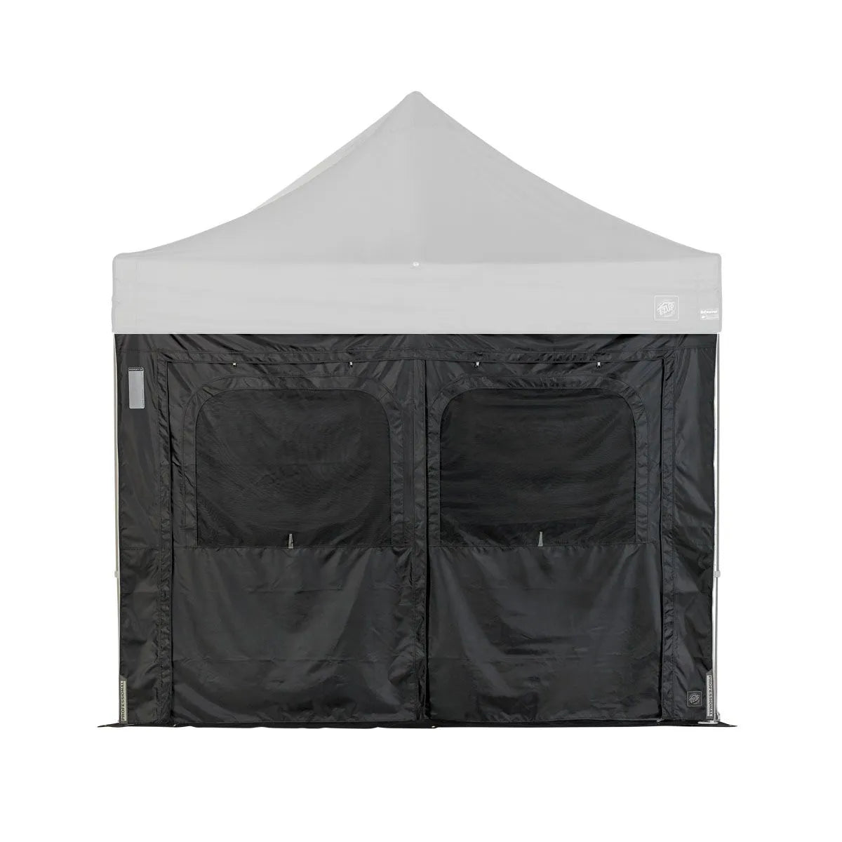 Sidewall, 10'(3m) Utility FXT Doors,w/ Windows, Ground Flaps Black