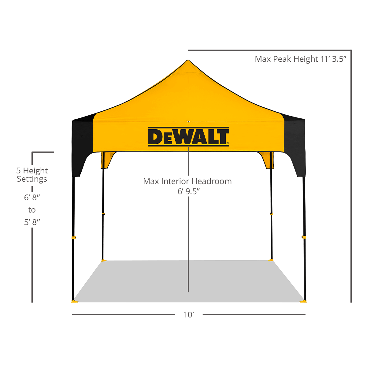 DEWALT® 10' x 10' Work Shelter