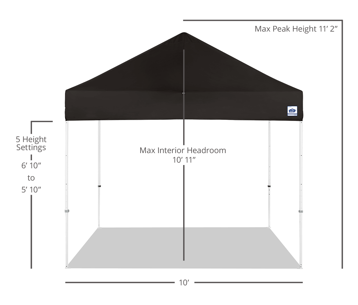 Custom Eclipse® MAX 10' x 10' Canopy