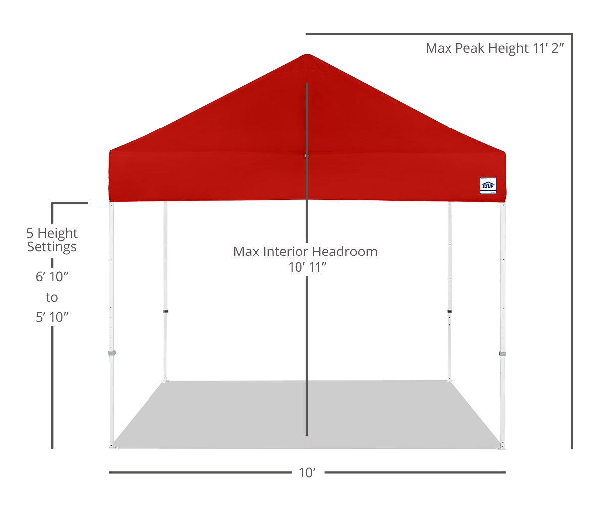 Custom Eclipse® MAX 10' x 10' Canopy