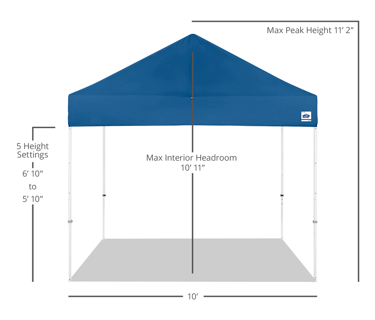 Custom Eclipse® MAX 10' x 10' Canopy
