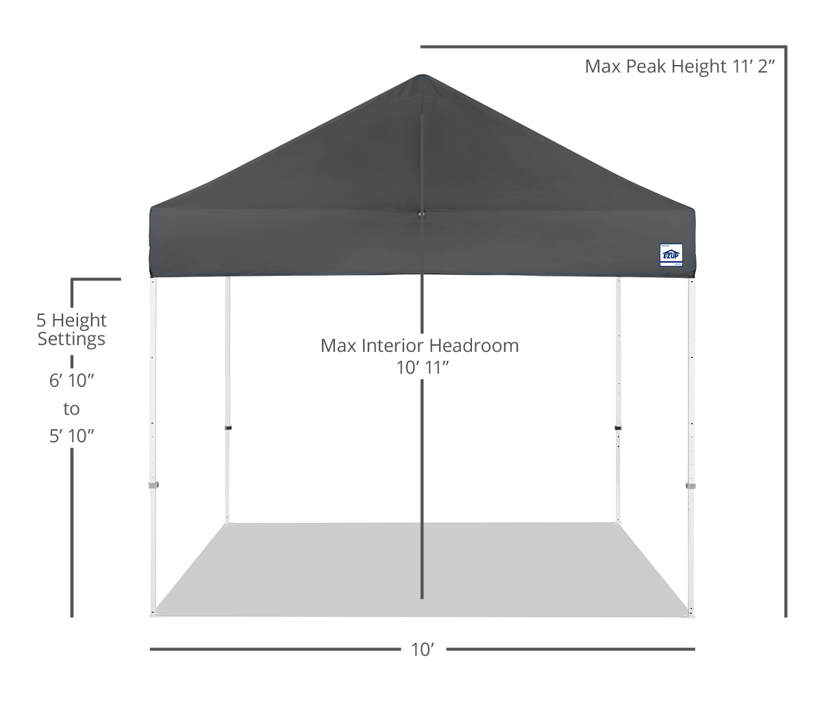 Custom Eclipse® MAX 10' x 10' Canopy