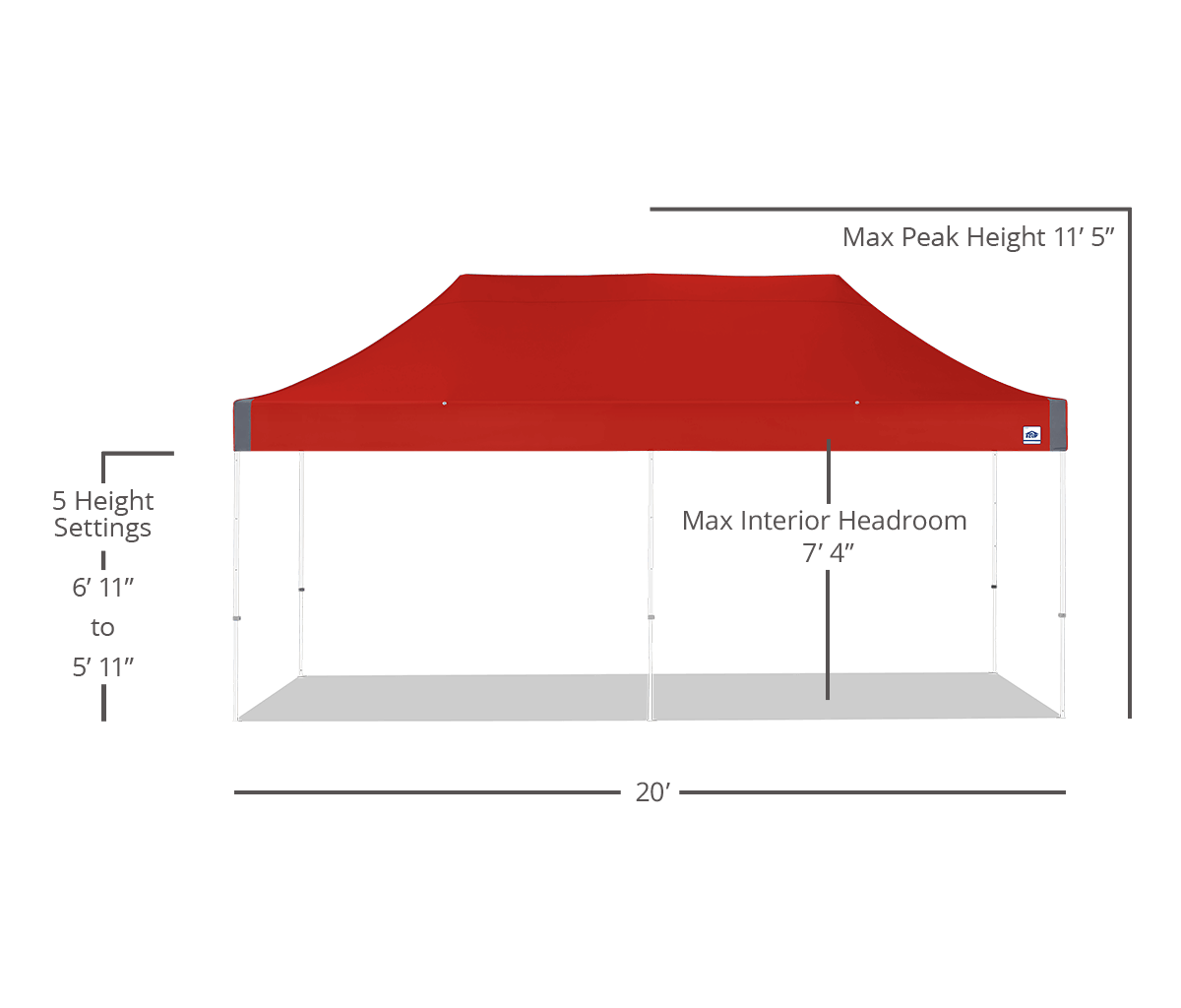 Vantage® 10' x 20' Canopy