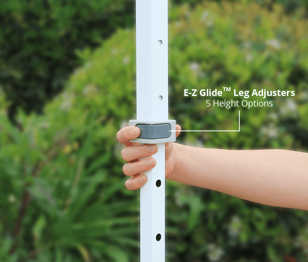Custom Eclipse® MAX 10x10 heavy-duty canopy with StormRod™ supports