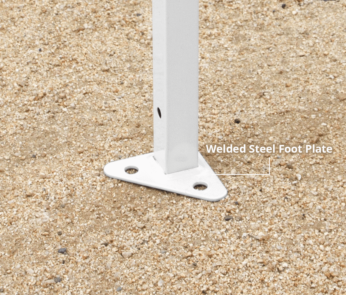 Custom Eclipse® MAX 10x10 heavy-duty canopy with StormRod™ supports