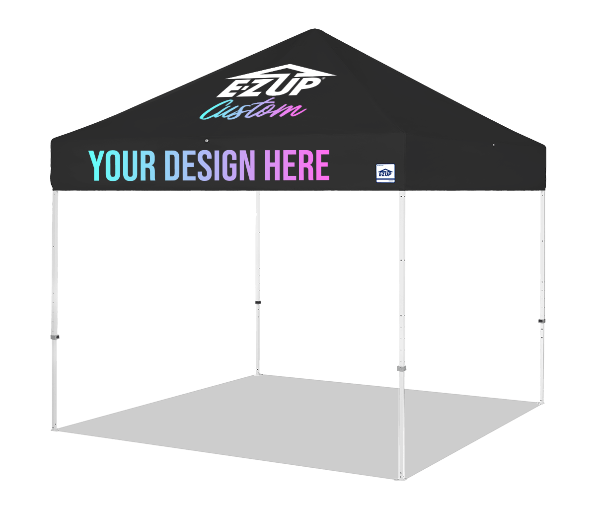 Custom Eclipse® MAX 10x10 heavy-duty canopy with StormRod™ supports