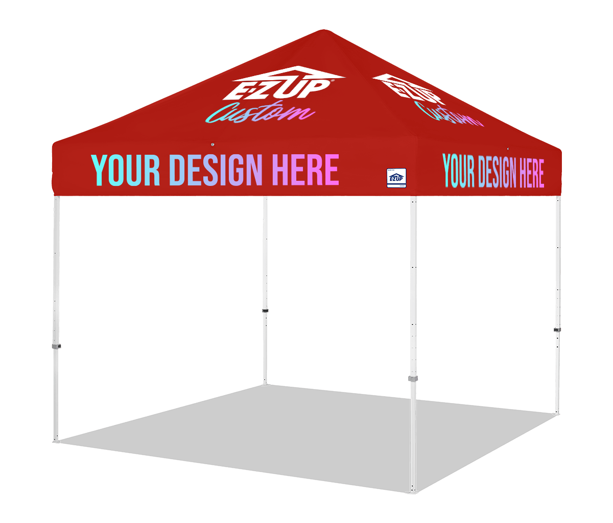 Custom Eclipse® MAX 10x10 heavy-duty canopy with StormRod™ supports