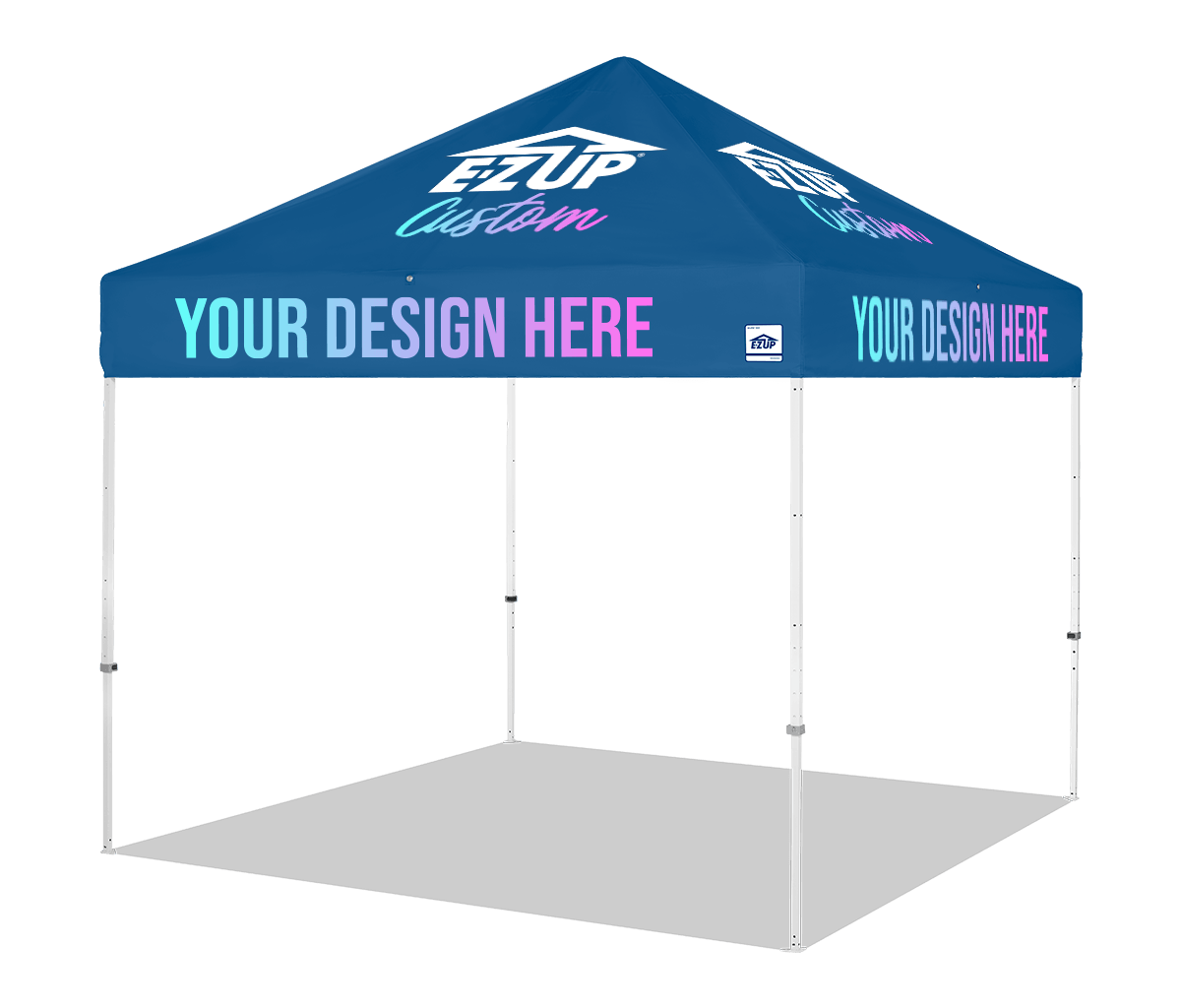 Custom Eclipse® MAX 10x10 heavy-duty canopy with StormRod™ supports