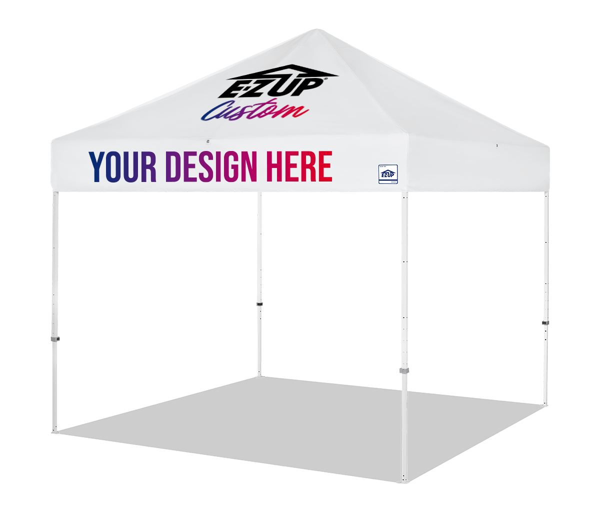 Custom Eclipse® MAX 10x10 heavy-duty canopy with StormRod™ supports