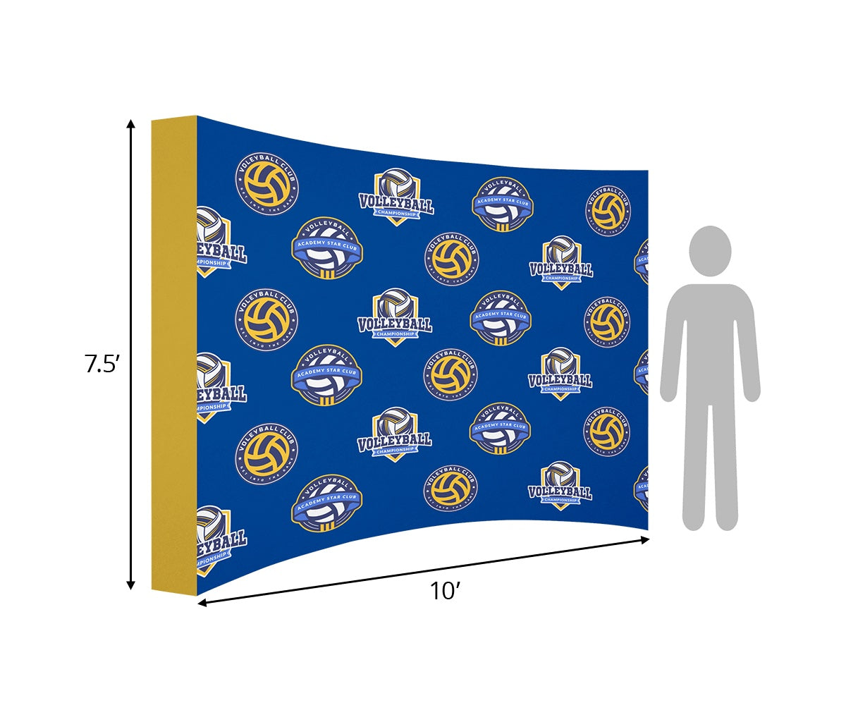 Pop-Up Curved Display Wall
