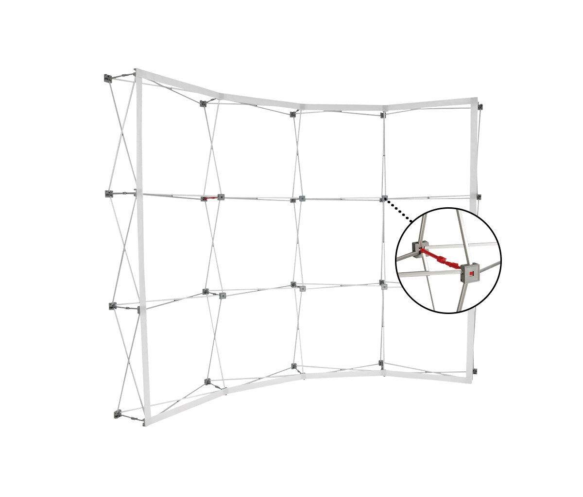 Pop-Up Curved Display Wall