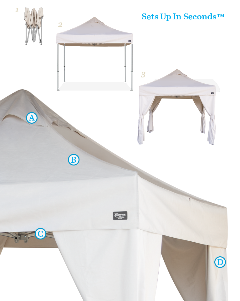 Bungalow cabana features